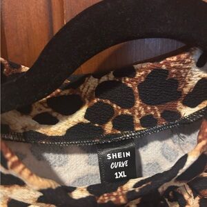 SHEIN Leopard Print Dress - Brown and Black